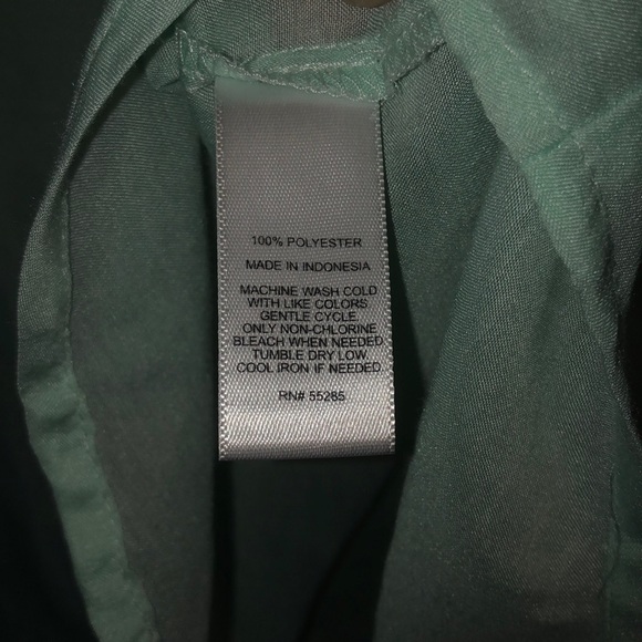 Express mint button down top - Picture 4 of 4